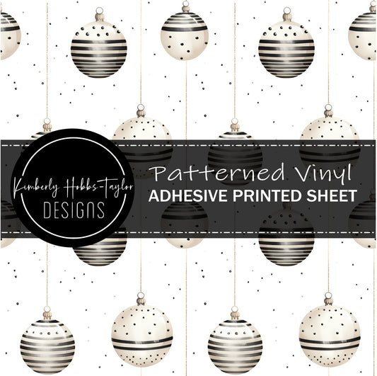 Black White Ornaments vinyl