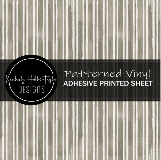 Olive Ivory Stripes A vinyl