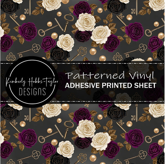 Dark Romantic Floral E vinyl