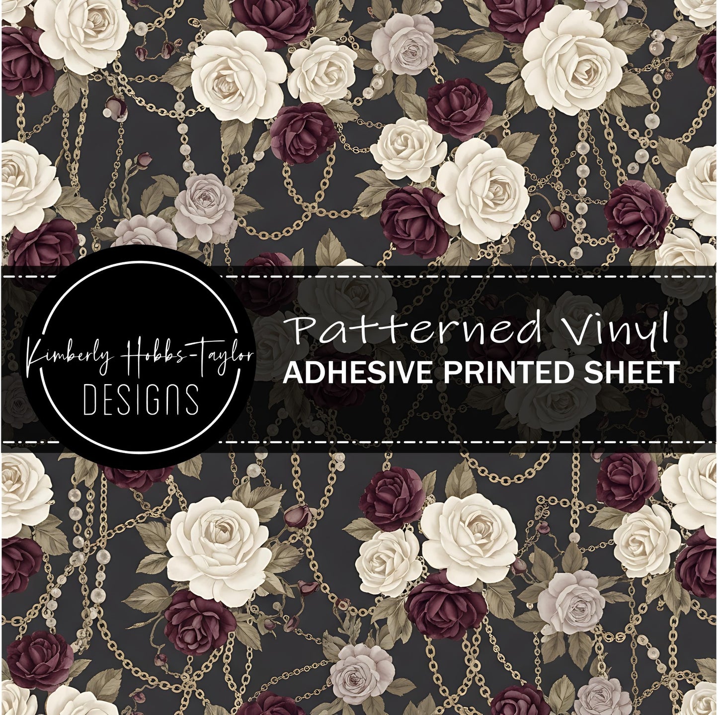 Dark Romantic Floral A vinyl