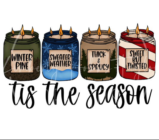 Winter Candles decal