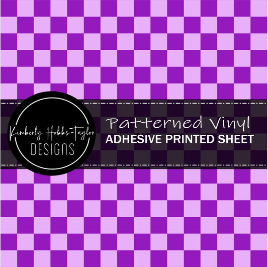 Dark and Light Purple Checkered vinyl