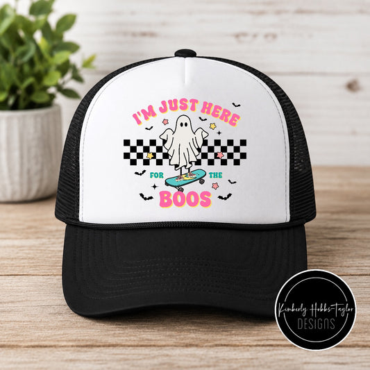 DTF Hat Transfer - Just Here for the Boos