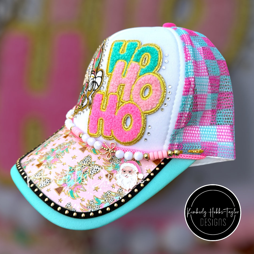 Pastel Santa Christmas Trucker Hat