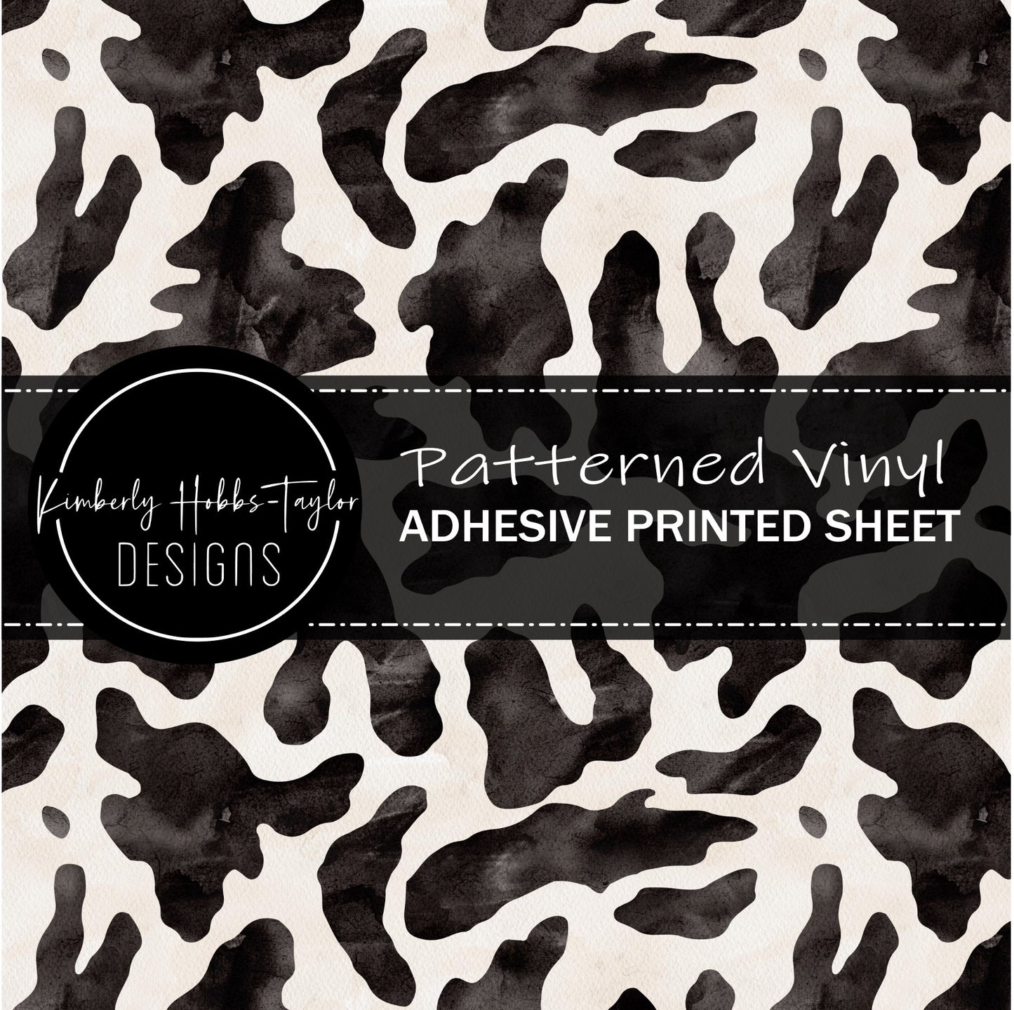 Animal Print - Cow - Adhesive Vinyl