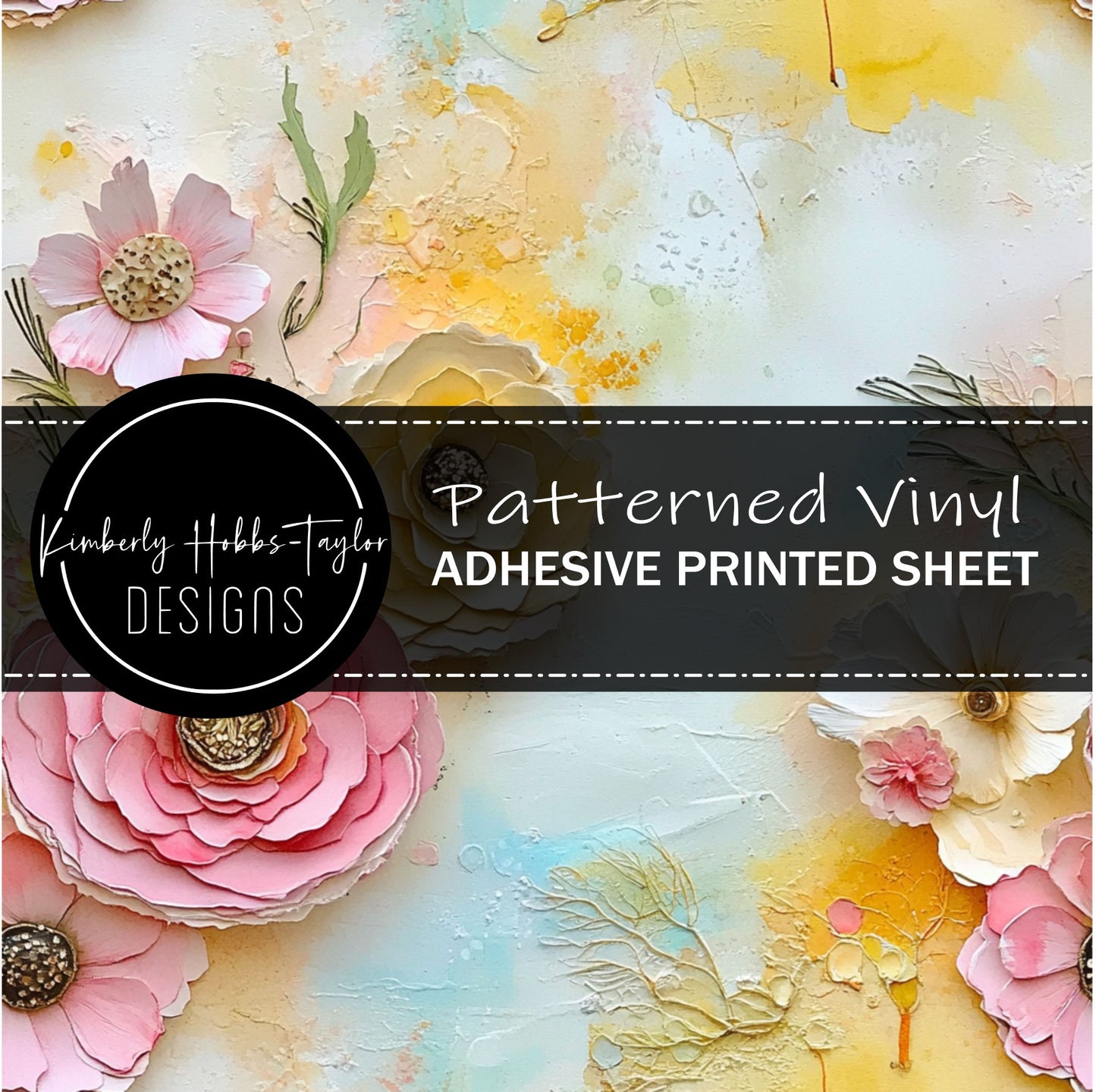 Layered Florals E vinyl