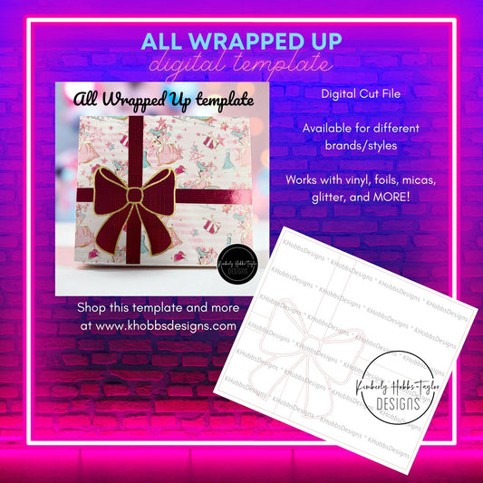 All Wrapped Up Template for Tipsy Magnolia 24 Plump - Digital Cut File Only