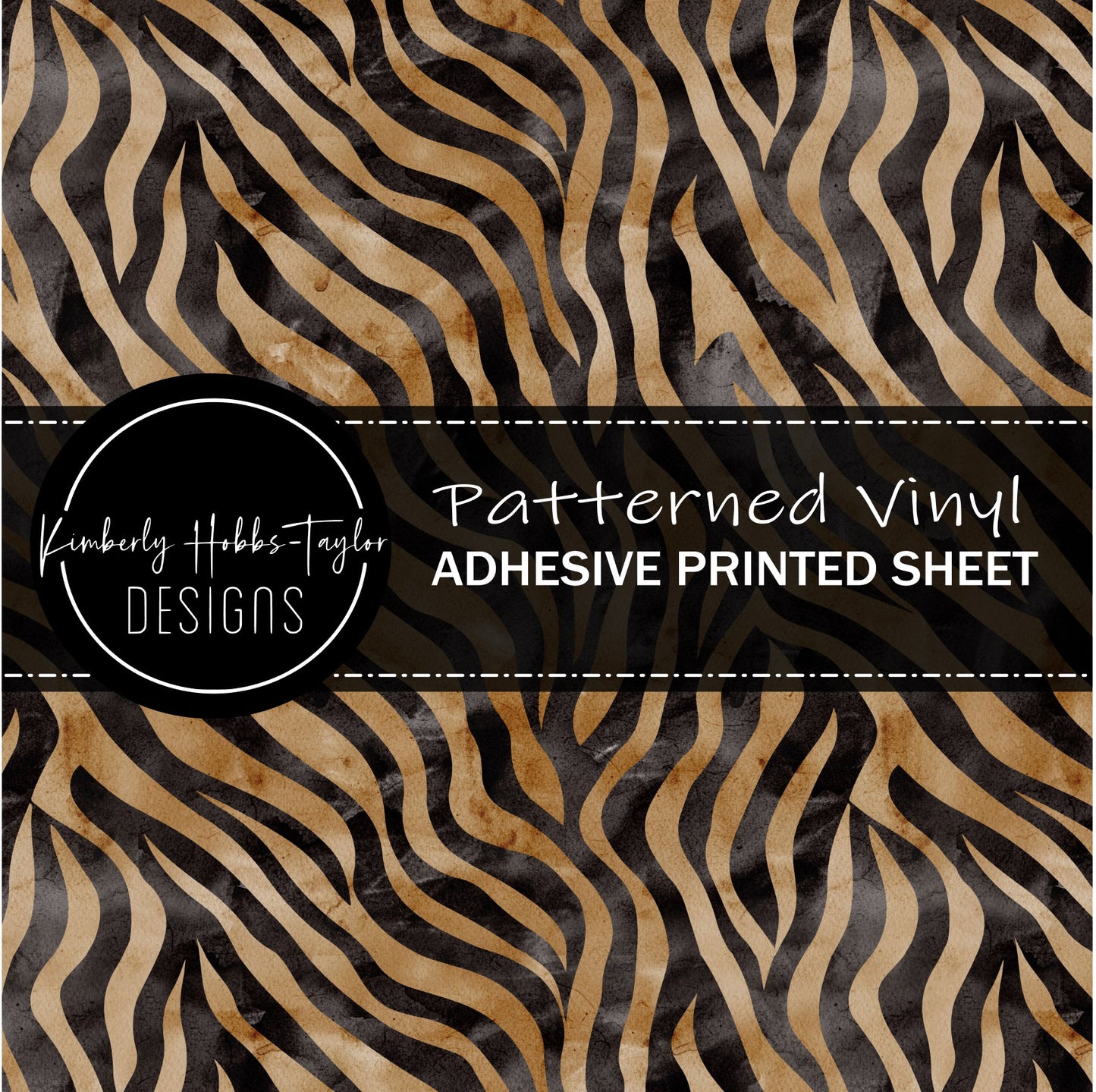 Animal Print - Tiger B - Adhesive Vinyl