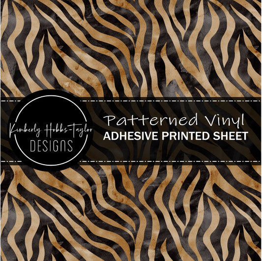 Animal Print - Tiger B - Adhesive Vinyl