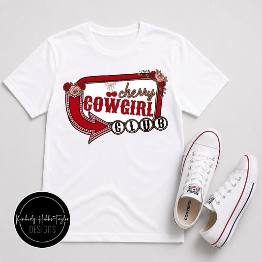 Finished Shirt - Cherry Cowgirl Club