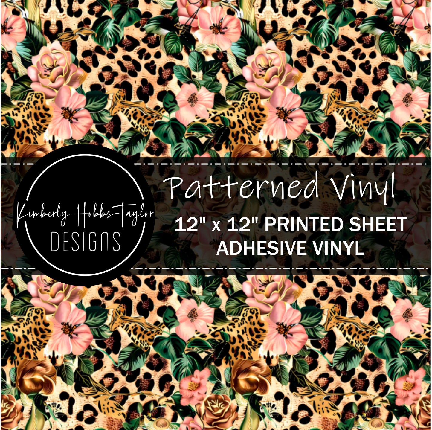 Floral Leopard Mashup D vinyl