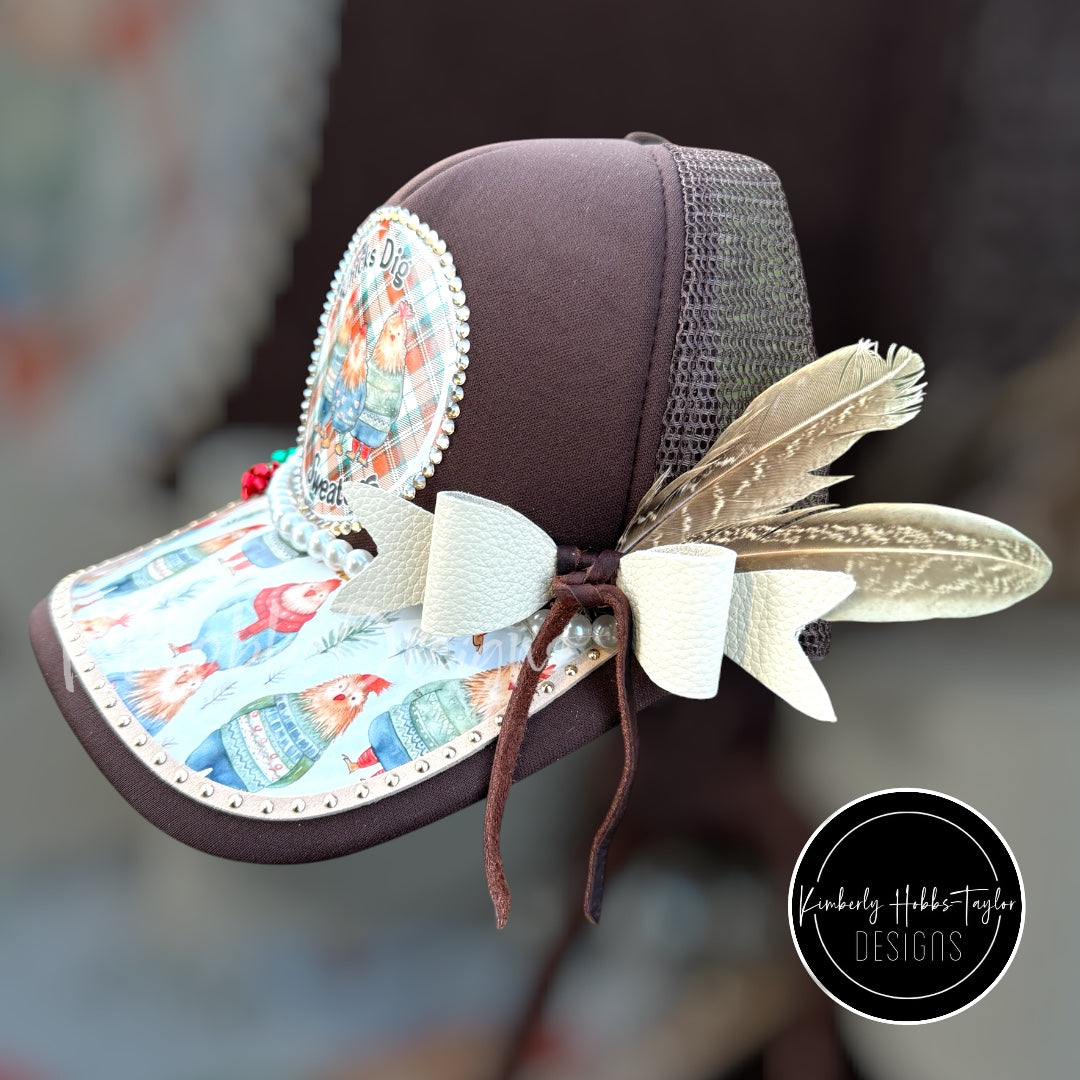 Chicks Dig Sweaters - Brown Trucker Hat