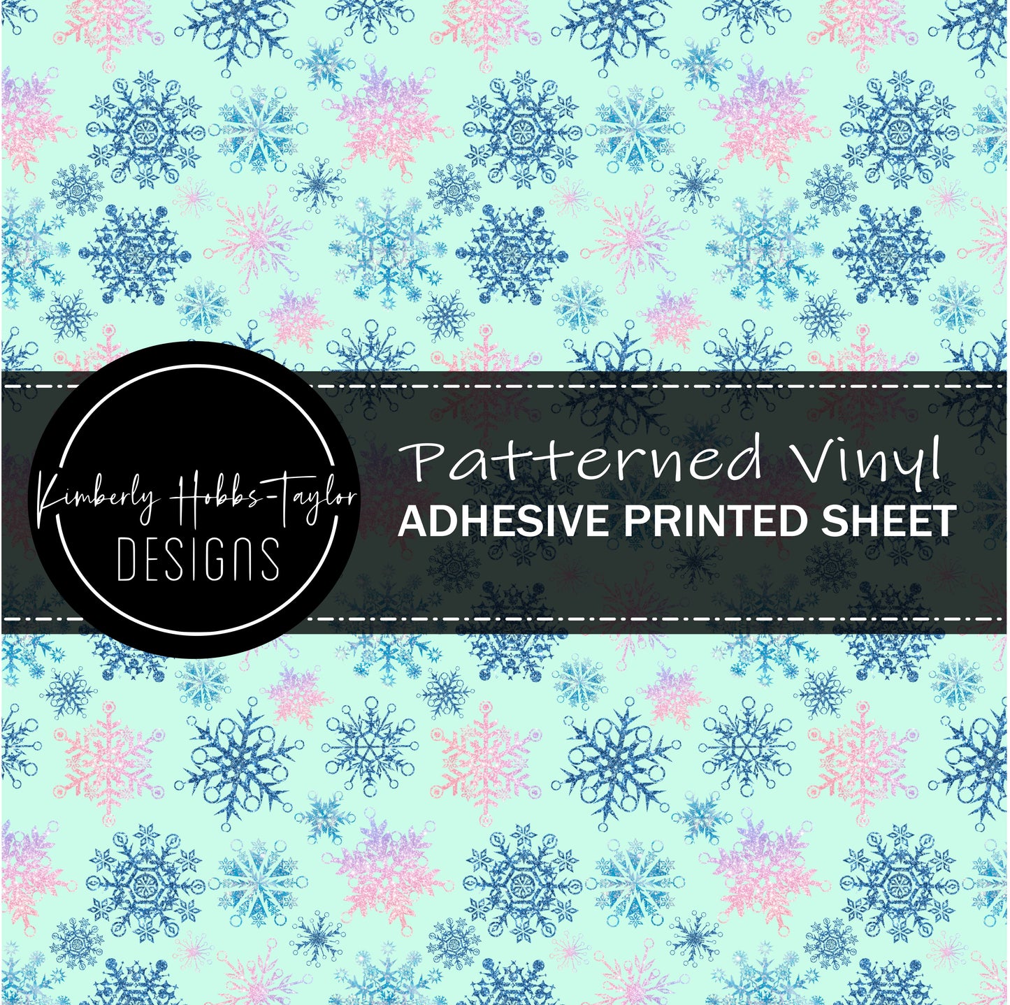 Pastel Snowflakes C vinyl