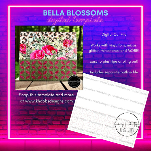 Bella Blossoms Template for Tipsy Magnolia 24 Plump - Digital Cut File Only