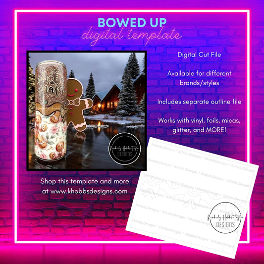 Bowed Up Template and Outline File for HOGG 20 Skinny Straight - Digital Cut File Only