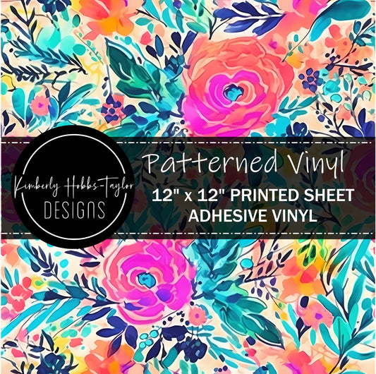 Bright Floral A vinyl