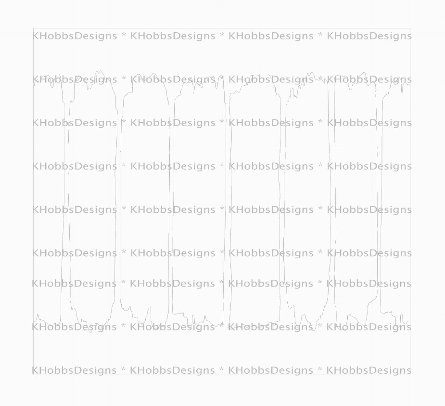 Brushstroke Template for Makerflo 30 Skinny - Digital Cut File Only