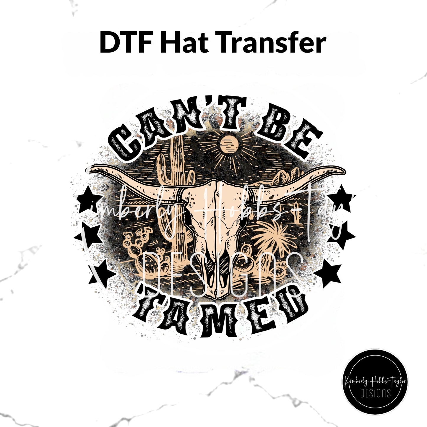 DTF Hat Transfer - Can’t Be Tamed