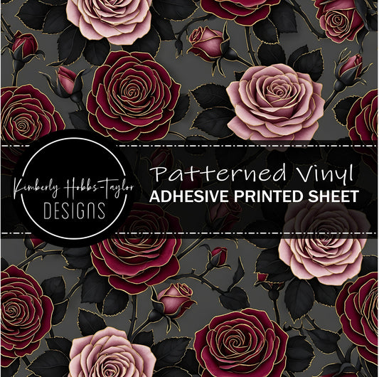 Dark Romantic Floral D vinyl