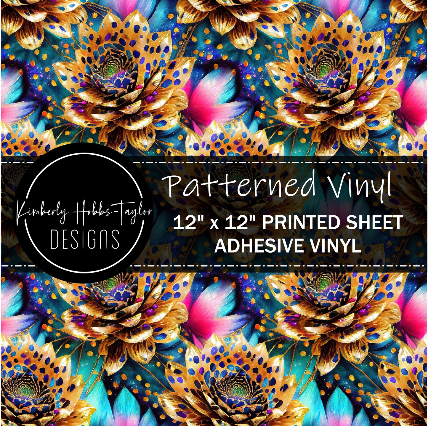 Abstract Floral F vinyl