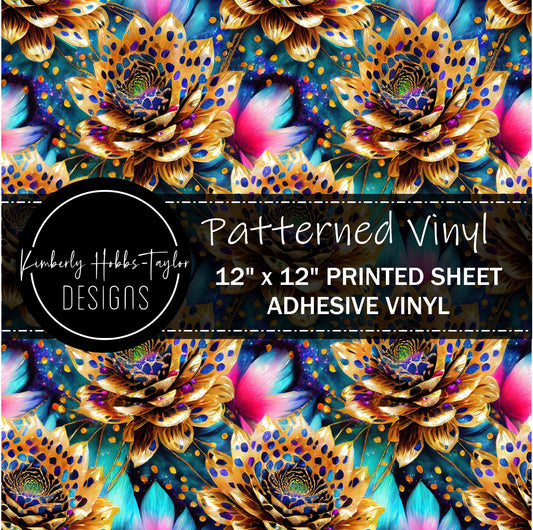 Abstract Floral F vinyl