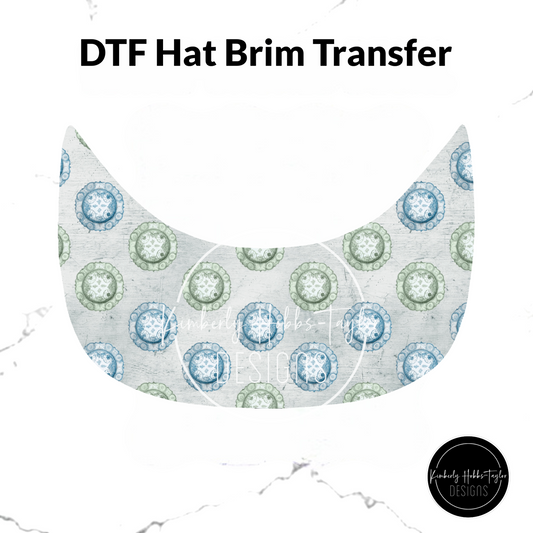 DTF Hat Brim Transfer - Grandmas Kitchen Q