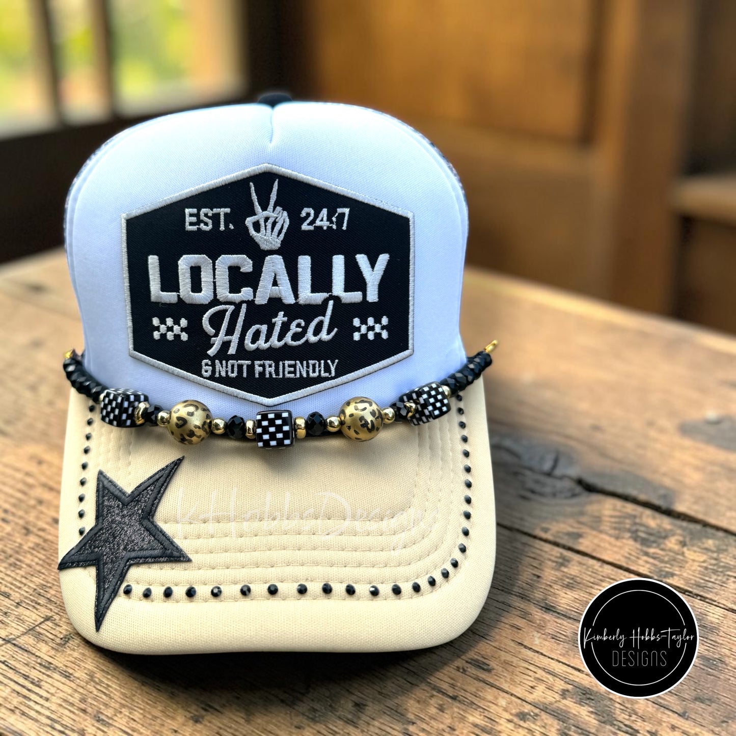 Locally Hated and Not Friendly Trucker Hat - Leopard