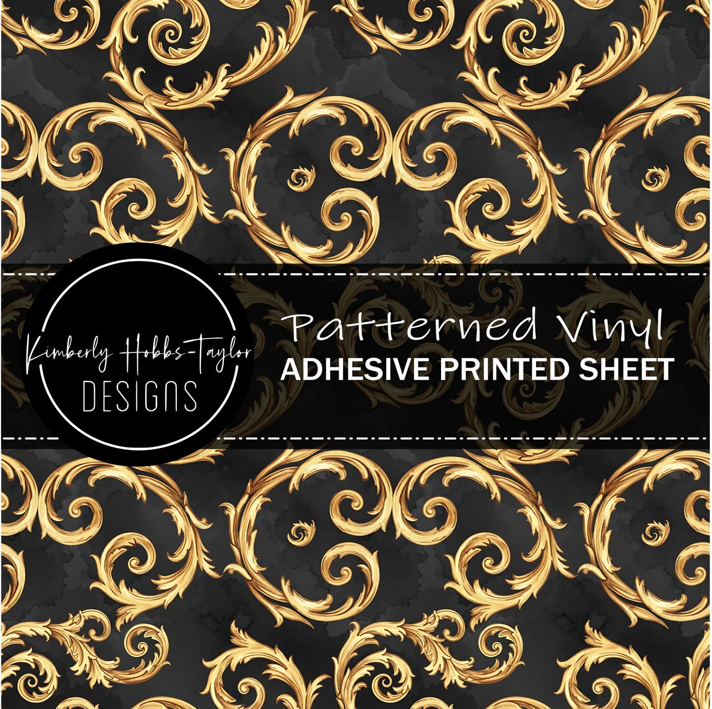 Gold Scrollwork vinyl