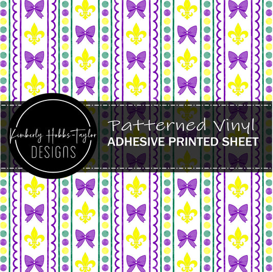 Mardi Gras Ribbons vinyl