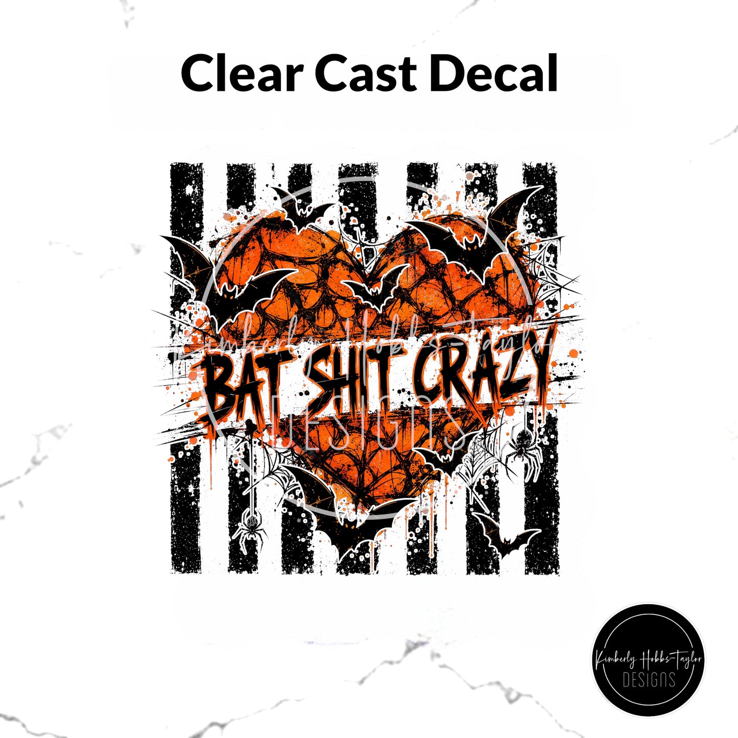 Clear Cast Decal - Bat Shit Crazy
