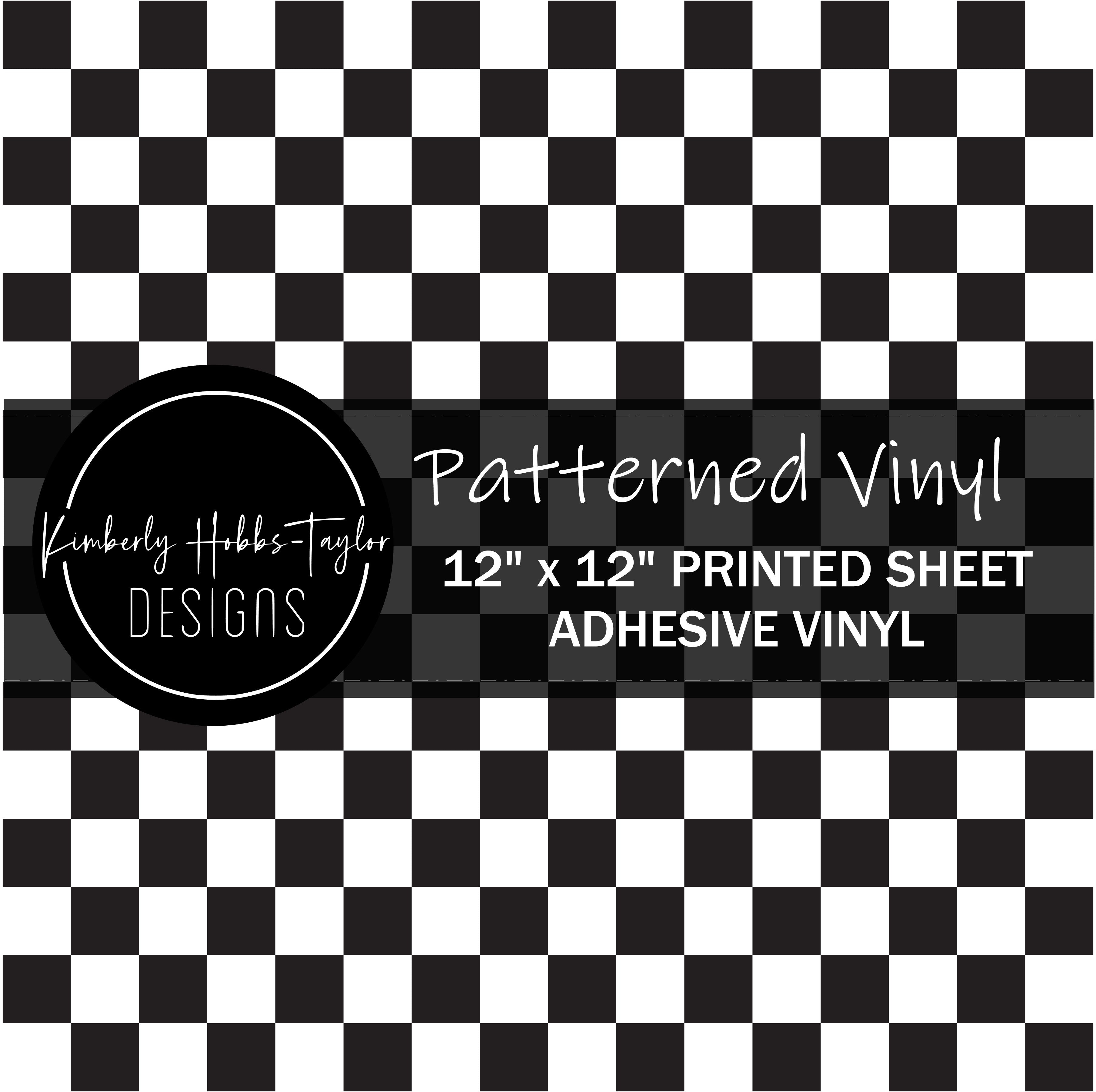 Checkerboard vinyl – Kimberly Hobbs-Taylor Designs