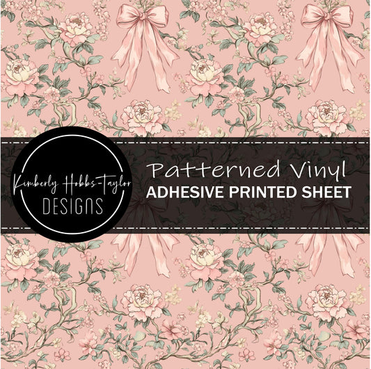 Chinoiserie Bows - Pink vinyl
