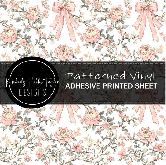 Chinoiserie Bows - White vinyl
