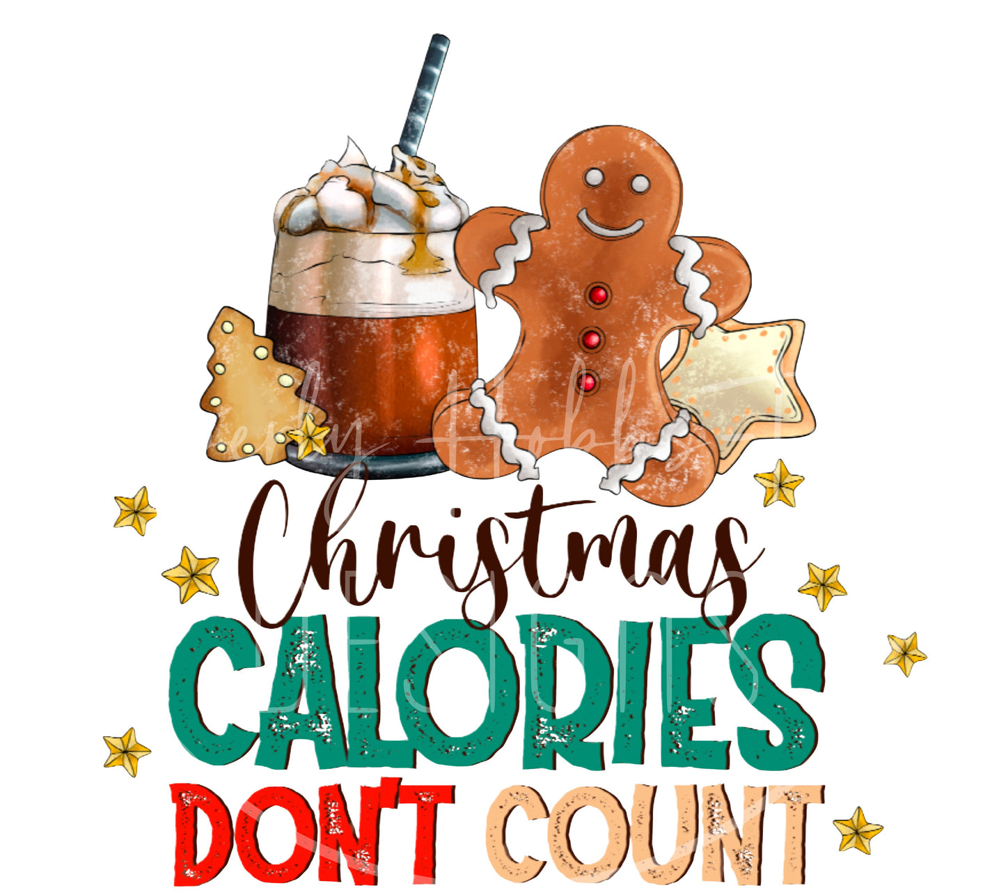 Christmas Calories Don't Count decal