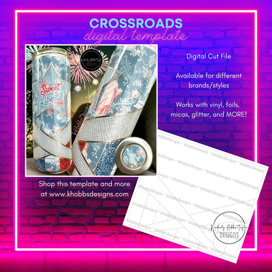 Crossroads Template for HOGG 20 Skinny Straight - Digital Cut File Only