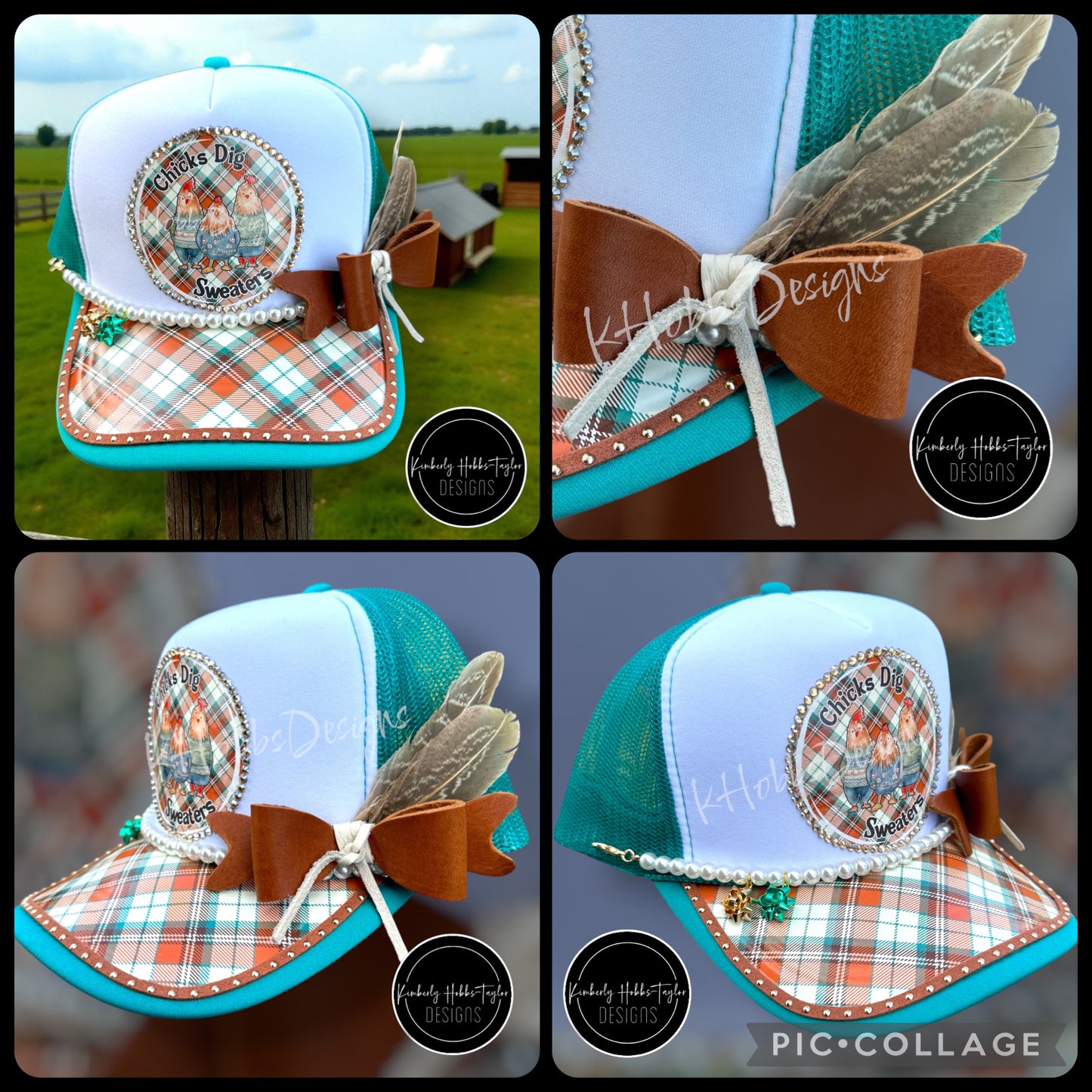 Chicks Dig Sweaters - Teal Trucker Hat