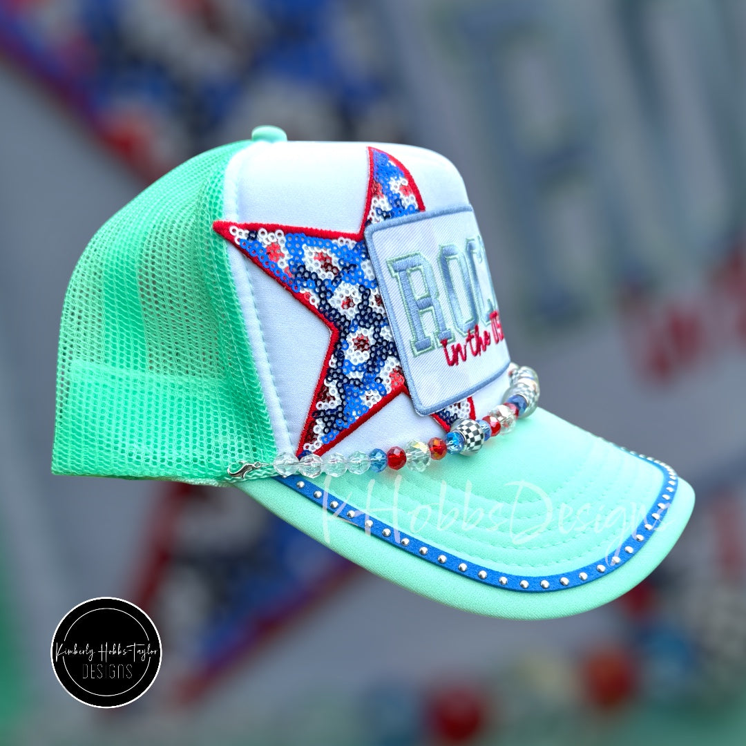 Rock In The USA - Seafoam Trucker Hat