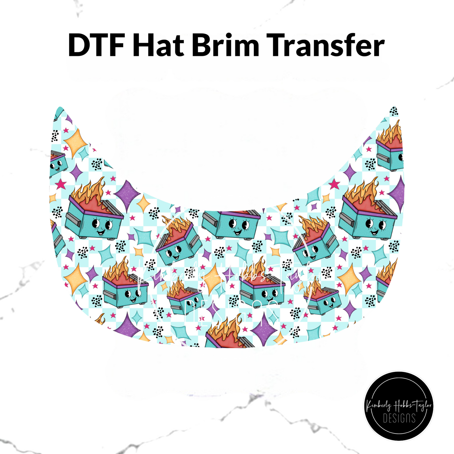 DTF Hat Brim Transfer - Everything Is Fine