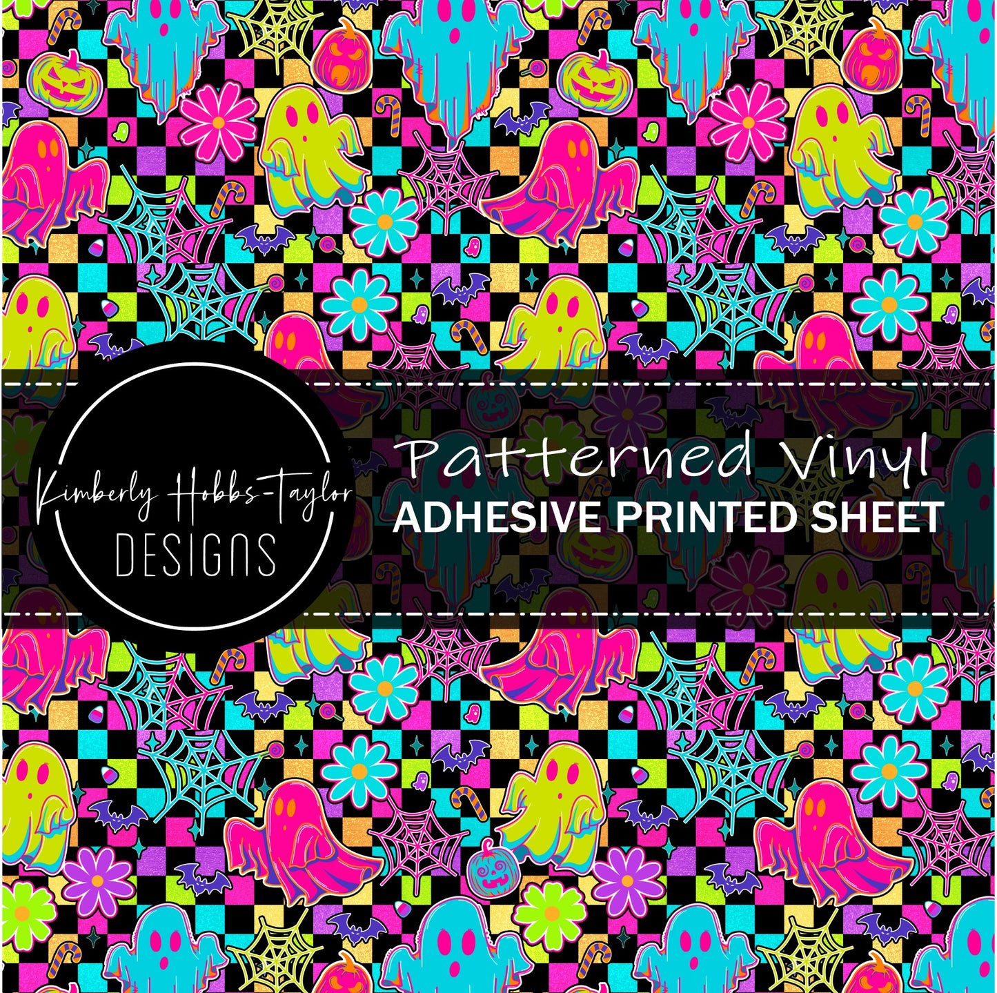 Retro Neon Halloween - Adhesive Vinyl