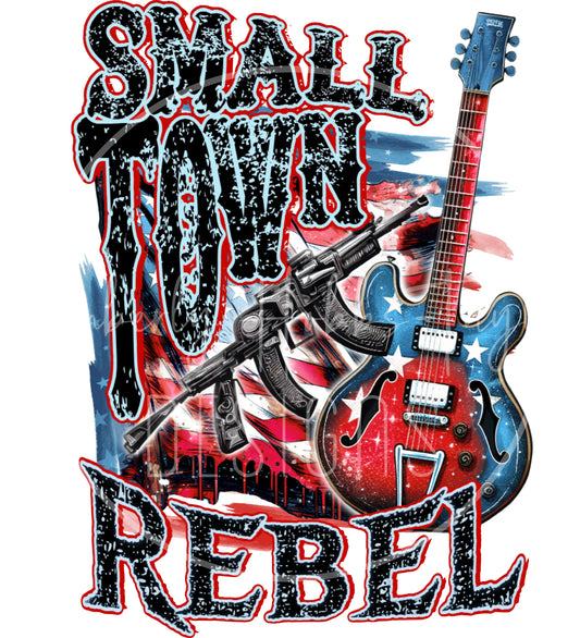 Small Town Rebel decal
