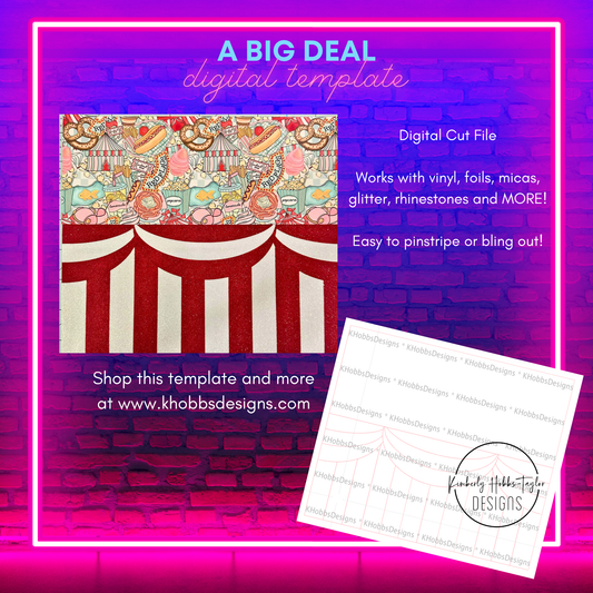 A Big Deal Template for Tipsy Magnolia 24 Plump - Digital Cut File Only