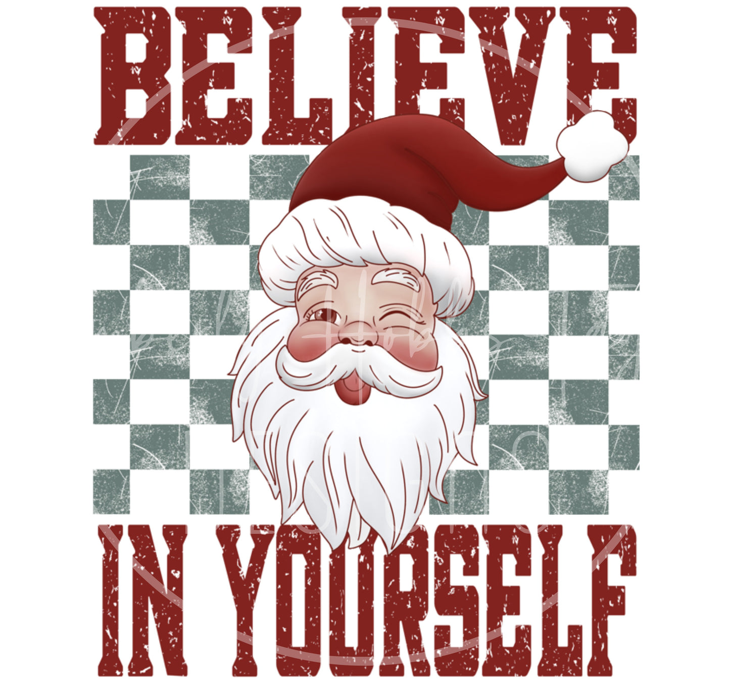 Red Santa - Believe In Yourself decal
