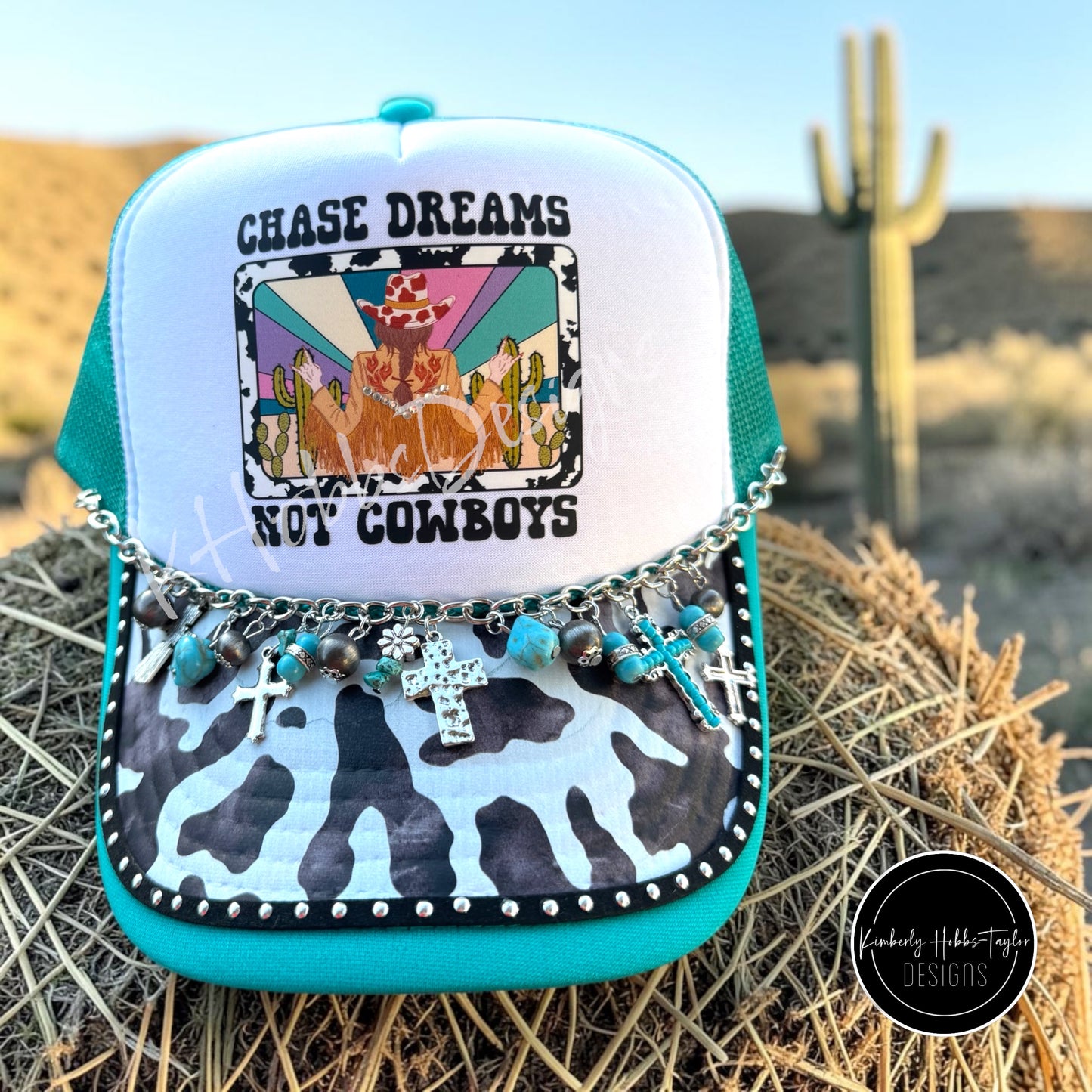 DTF Hat Transfer - Chase Dreams Not Cowboys