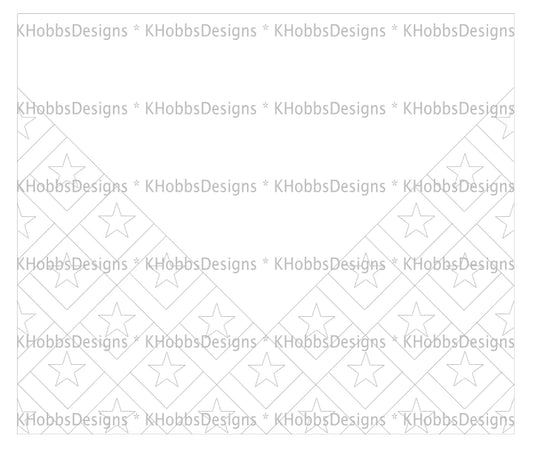 Diamond and Stars Template for Makerflo 30 Skinny - Digital Cut File Only