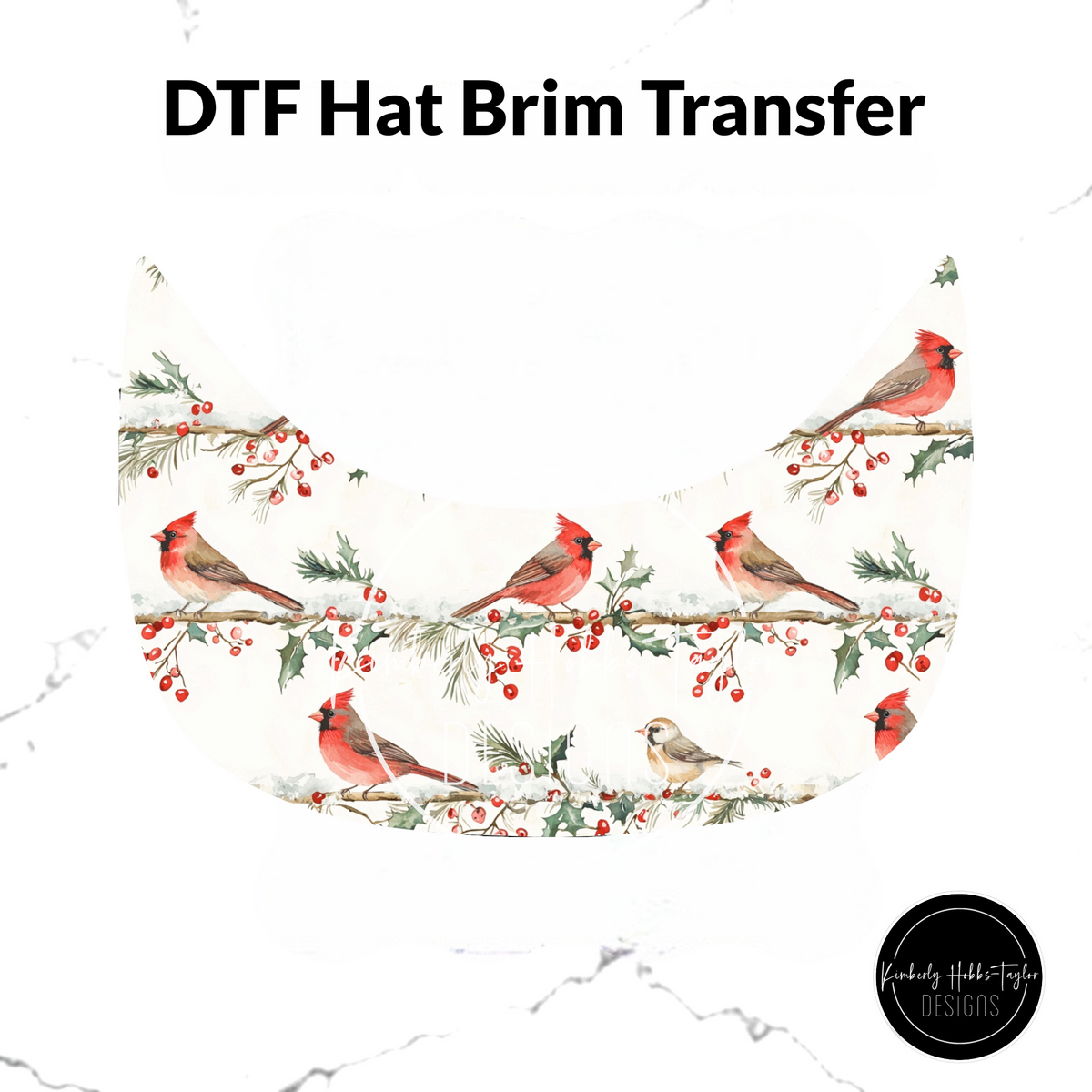 DTF Hat Brim Transfer - Cardinals A