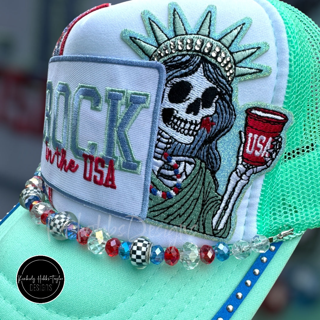 Rock In The USA - Seafoam Trucker Hat