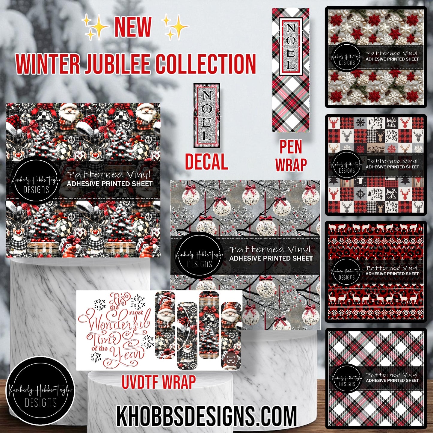 Winter Jubilee - Noel decal