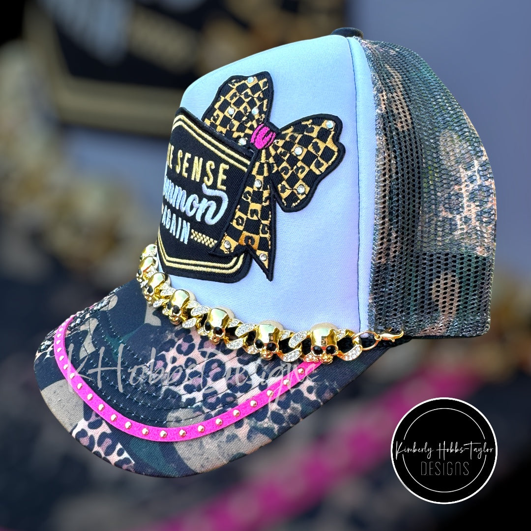 Make Sense Common Again - Gold Trucker Hat