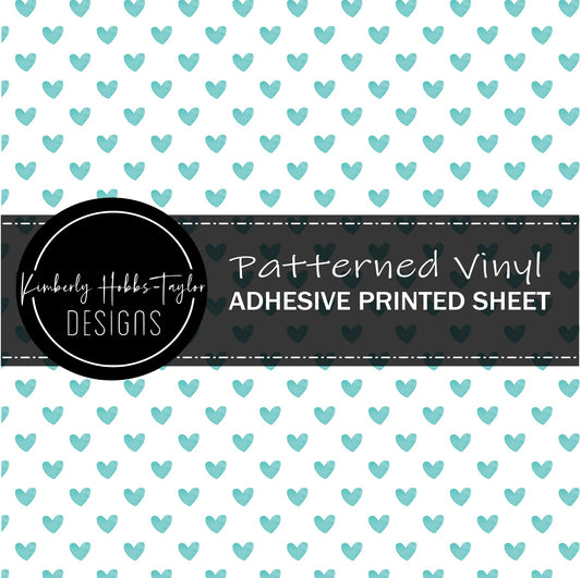 Turquoise Hearts vinyl