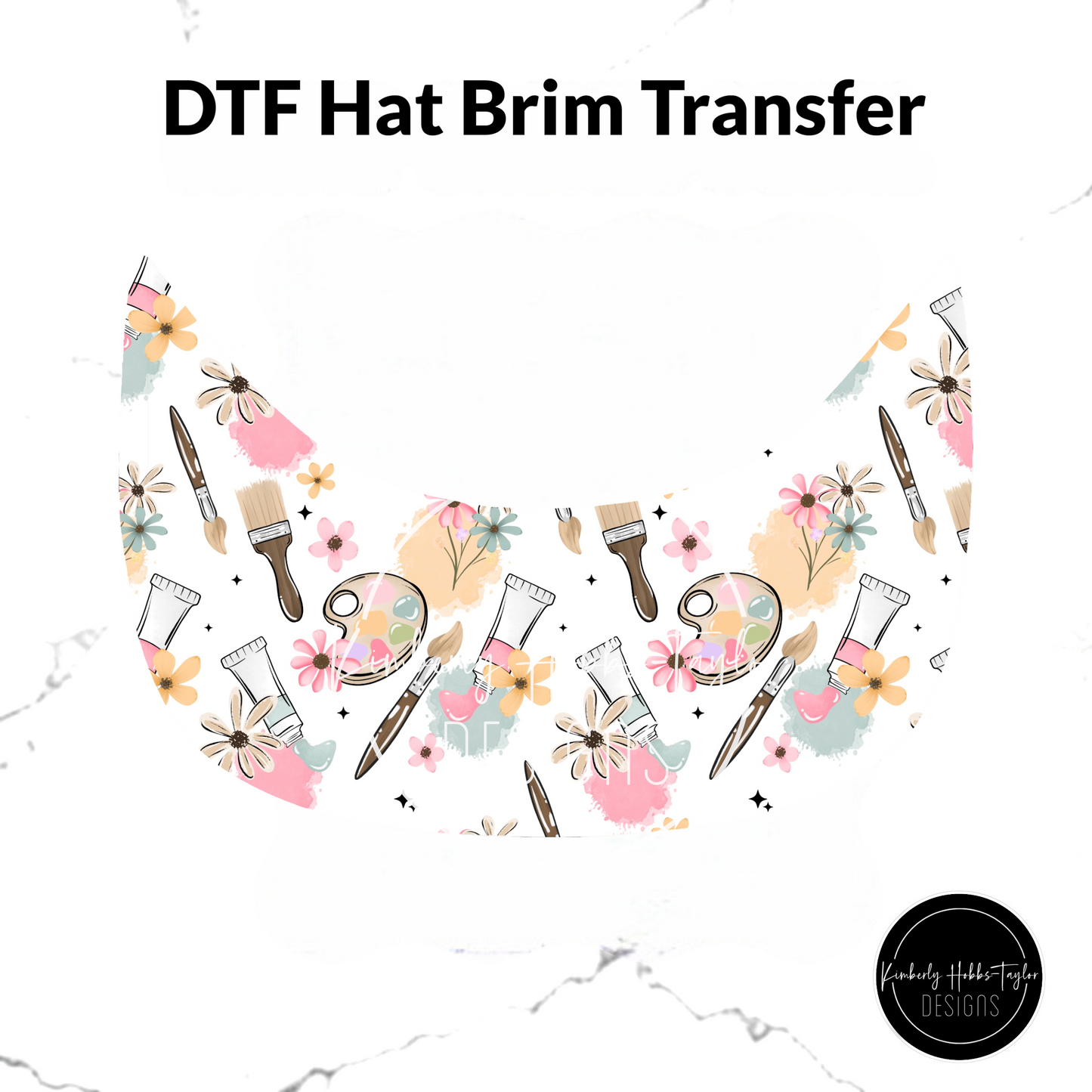 DTF Hat Brim Transfer - Paint Your Dreams